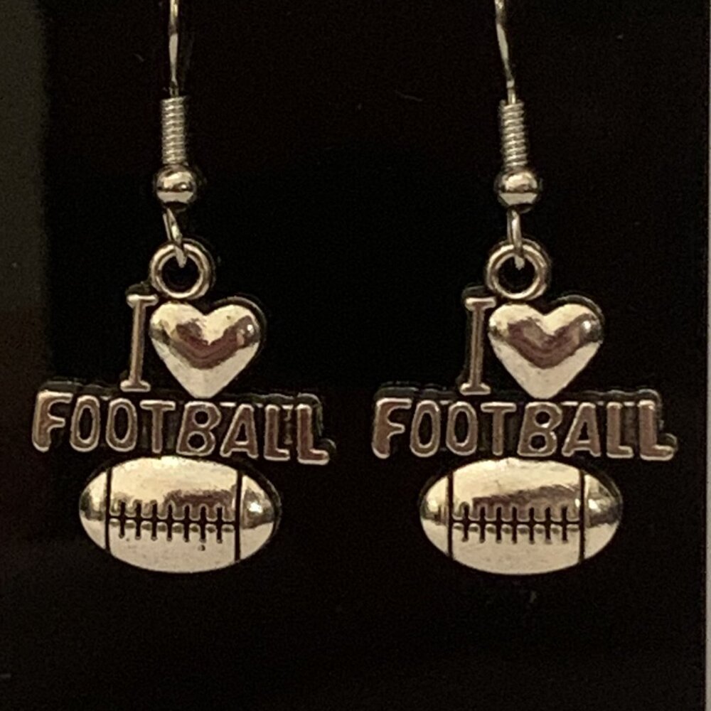 Football Earring, Sports Earring, Gift Idea, Football Jewelry, Athletic Earring